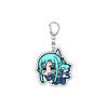 55MM Anime Sword Art Online Keychain Alice Synthesis Kirigaya Kazuto Yuuki Asuna Key Chain Acrylic Model Plate Christmas Gifts