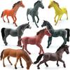 Black Stallion Foal Simulation Animal Model - Wild Horse Cognitive Toy Ornament for Children