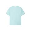 Li-Ning X Rooovie Artist Collaboration Colorblock Checkerboard Pocket Print Loose Short Sleeve T-Shirt Unisex Tops Ice-Blue AHSSB57-2