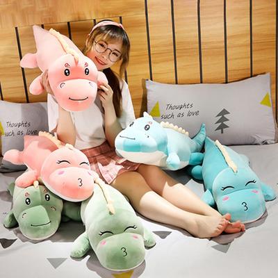 Cute Cartoon Dinosaur Shape Super Soft Plush Stuffed Pillow Toy Children Doll