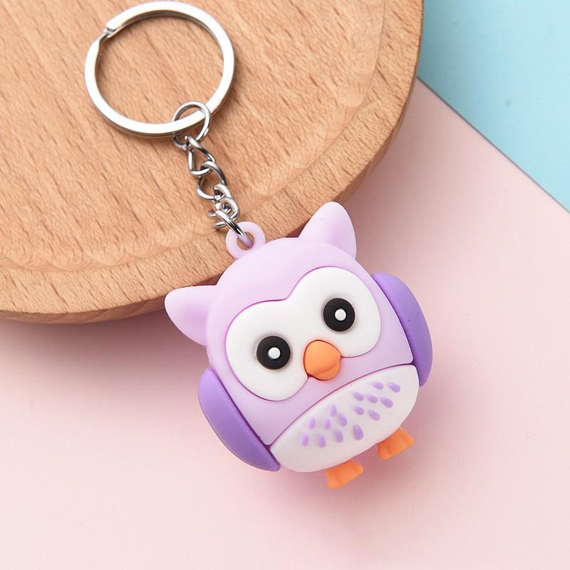 New Cartoon Owl Key Chain Pendant Small Animal Key Chain Car Key Chain Activity Small Gift Accessories