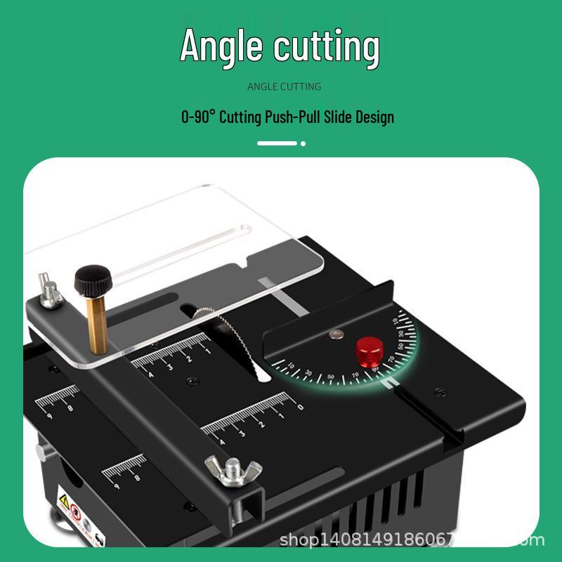Kompakte Tischkreissäge: Präzisions-Mini-Elektrosäge für Heimwerker, Holzbearbeitung, Acryl-, PVC-Zuschnitt