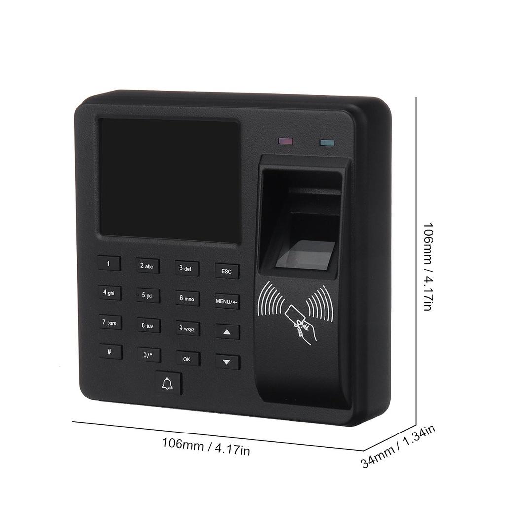 Access Control System Fingerprint Attendance Machine Employee Checking-in Recorder LCD Password Attendance Machine