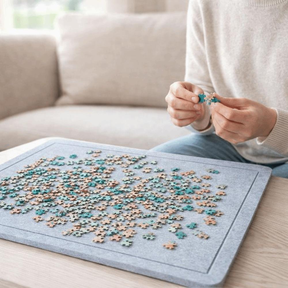 Large Felt Puzzle Board Thickened Puzzle Mat Practical Puzzle Storage Board  Puzzle Organization