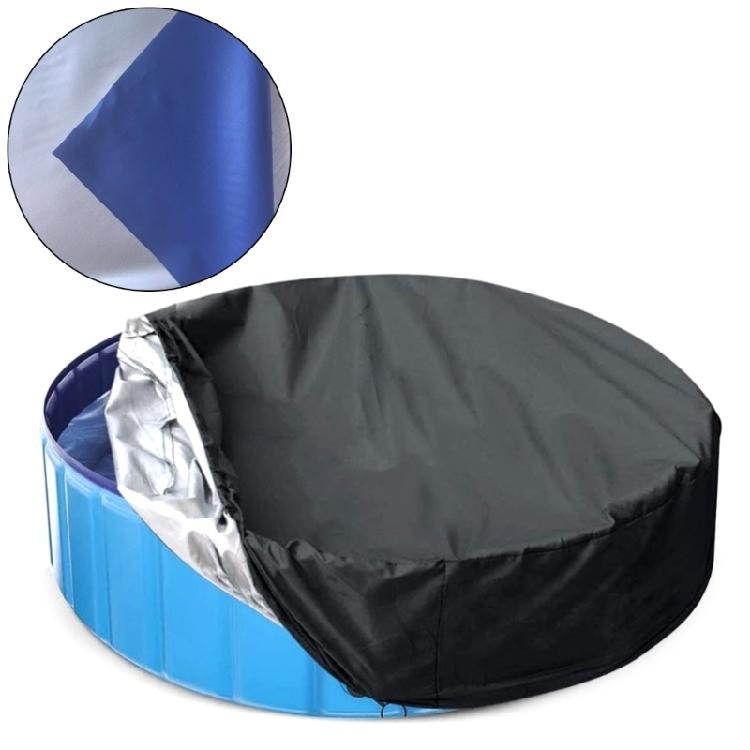 

Heavy Duty 15FT Round Pool Cover Heavy Duty Waterproof Round Pool Cover for Above Ground Pool Windproof Rope Dustproof синій