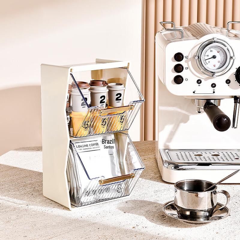 Transparenter PET Doppelschichtiger Tee- & Kaffeekapsel-Organizer