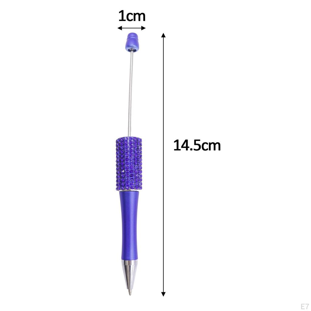 10 Bucăți Pixuri cu Mărgele Set DIY Cadouri pentru Studenți 1.0mm Asortate pentru Meșteșugărit