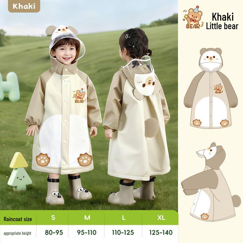 Imperméable de Pluie à Capuche pour Enfants de 4-5 Ans - Cape de Pluie Unisexe pour Filles et Garçons