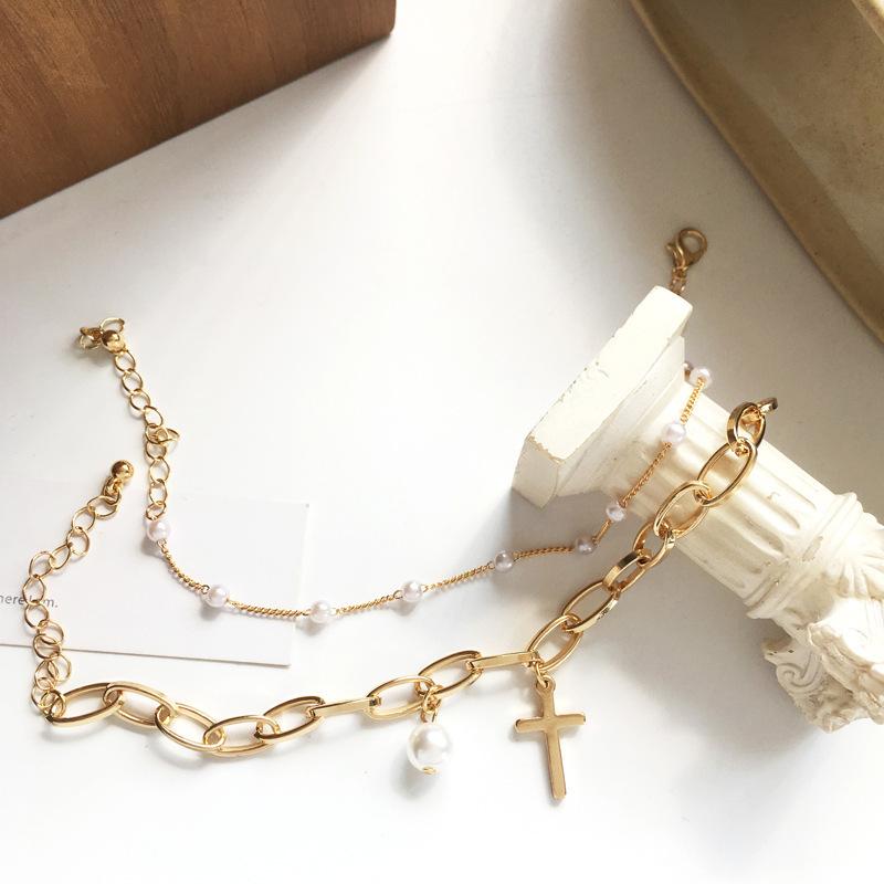 Retro style pearl bracelet women's versatile high-end sense niche temperament beaded bracelet couple girlfriend hand jewelry