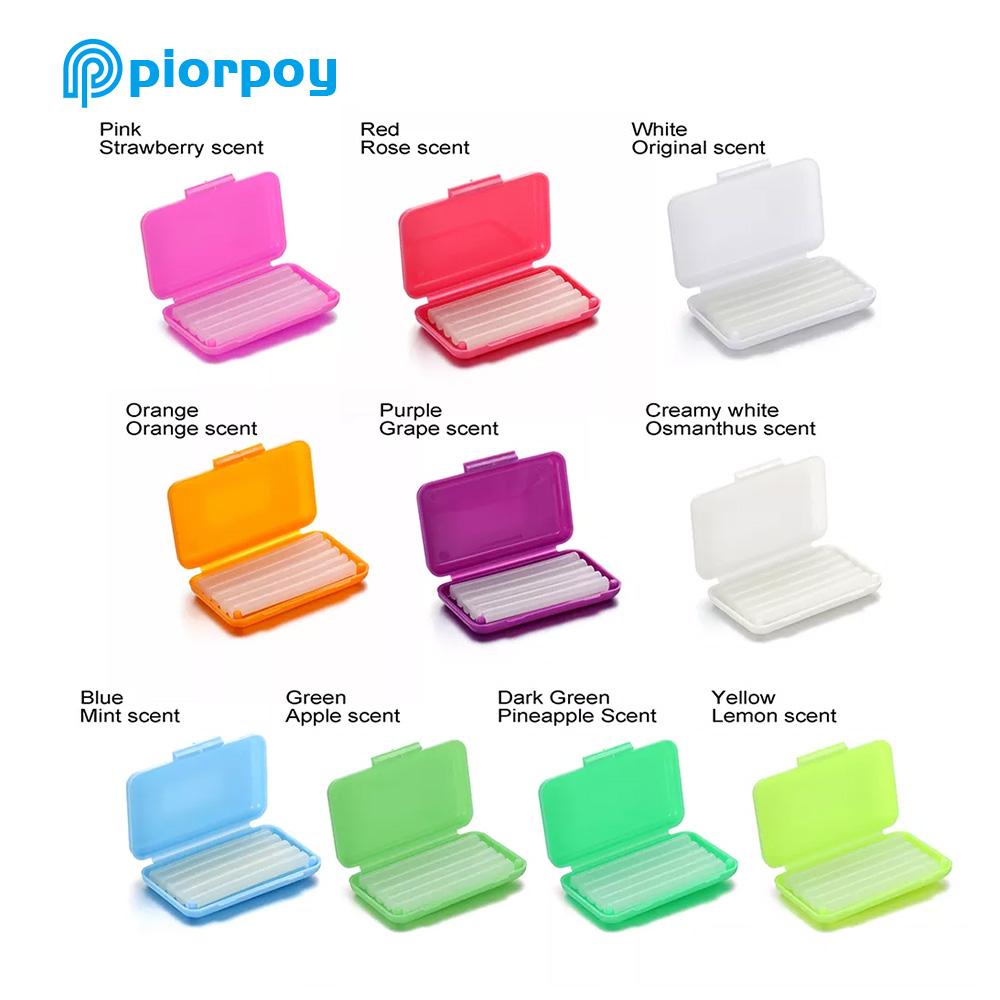 PIORPOY 10 Boxes Orthodontic Wax Oral Hygiene Tools Teeth Whitening Wax Sticks Braces Protection Against Damage Mixed Flavor