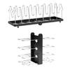 Pot Lid Organizer Expandable Stainless Steel Pot Rack Divider Adjustable Kitchen Cabinet Lid Organizer Under Cabinet Food