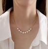 Natürliches Barockperlen-Halsband Damen Nischen-Perlen-Lächeln Schlüsselbein-Kette Temperament Halskette