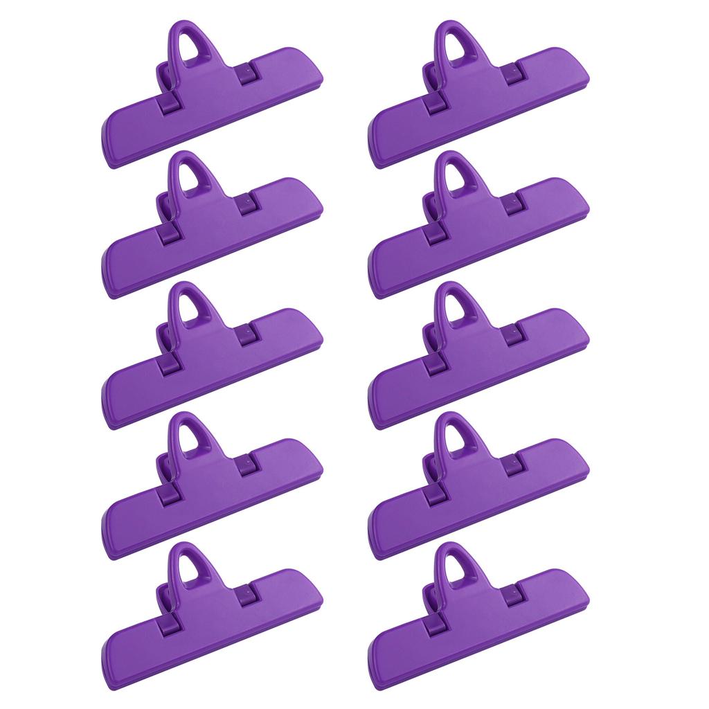Pack of 10 Food Storage Bag Clip Preserve Snacks with Sturdy ABS Materials Accessory for Home and Dorm Daily Use