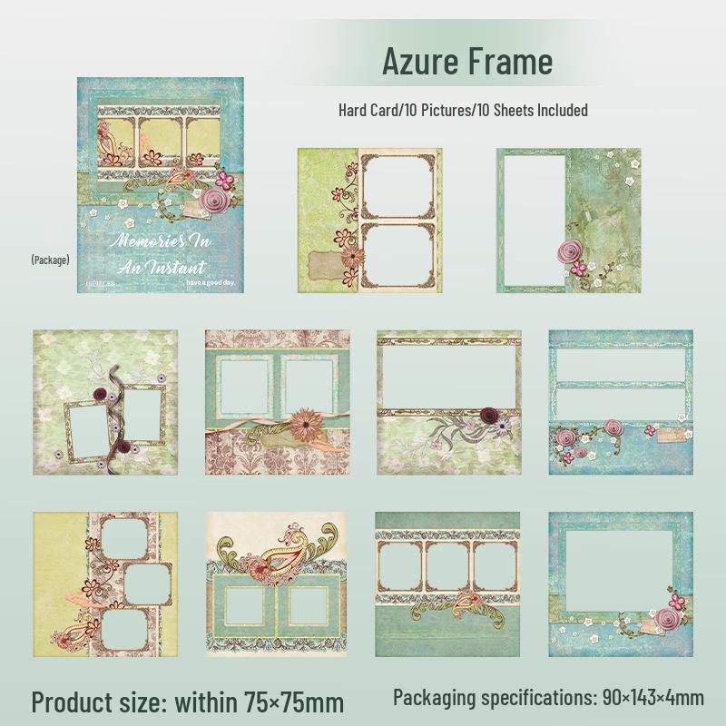 

Retro Photo Frame Stickers: Memory Moments Series - Creative Patterns for Journals & DIY Décor