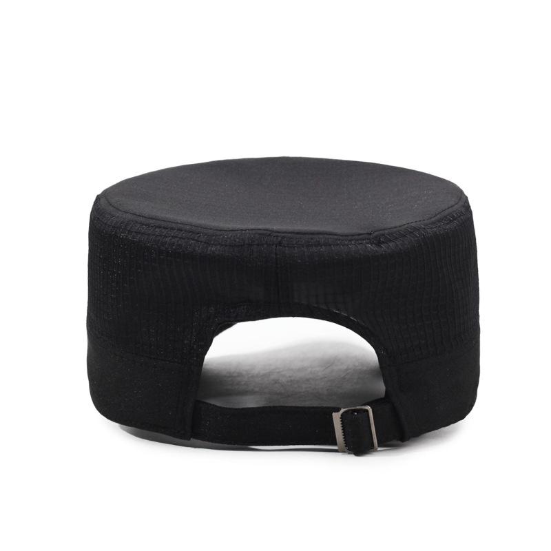 Spring Summer Middle-Aged Men's Net Cap Breathable Flat Cap Outdoor Sunshade Cap