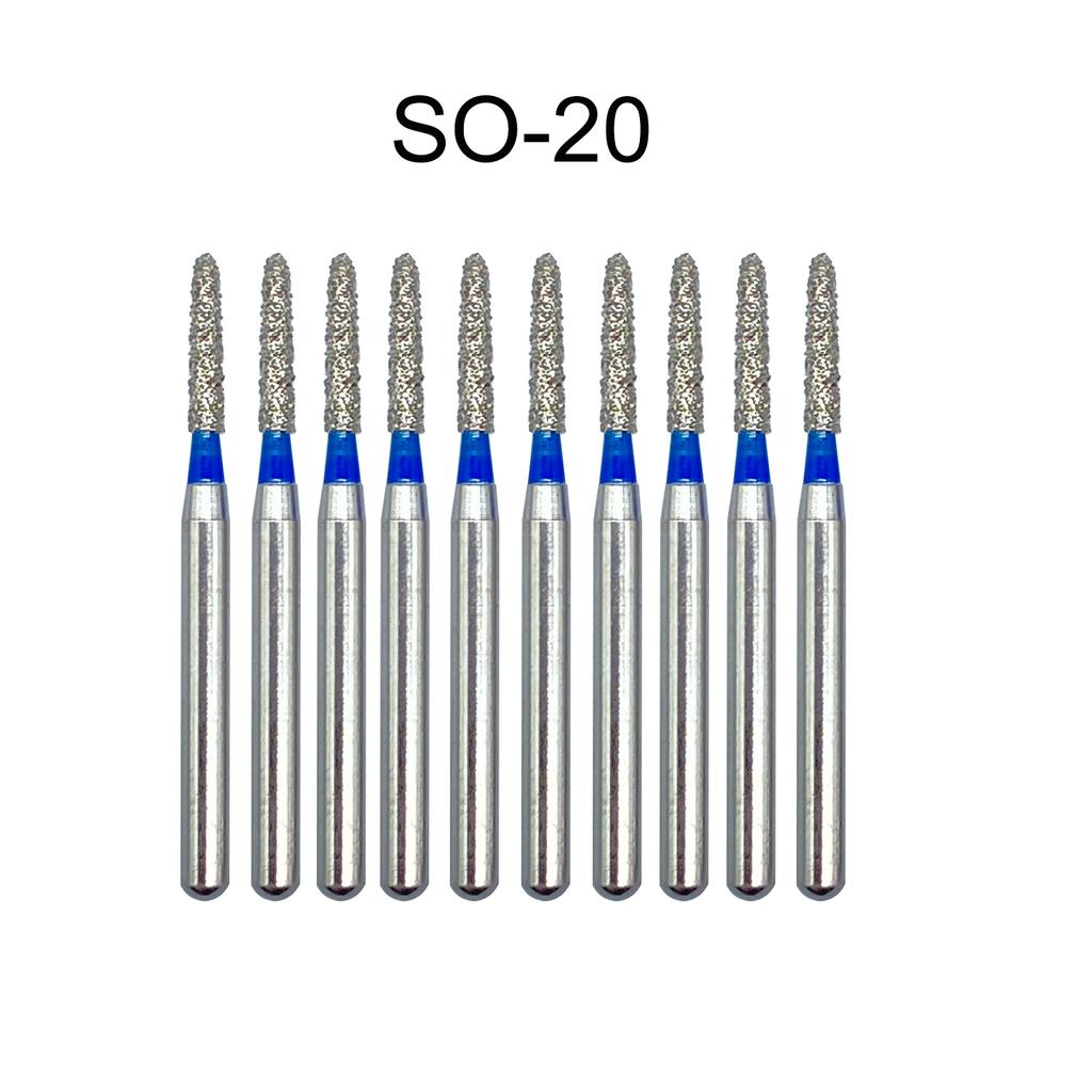 Nun Ck 10 Stück/Packung Dental Diamantbohrer für Hochgeschwindigkeits-Handstück Zahnarztbohrer FG-Serie Durchmesser 1,6 mm