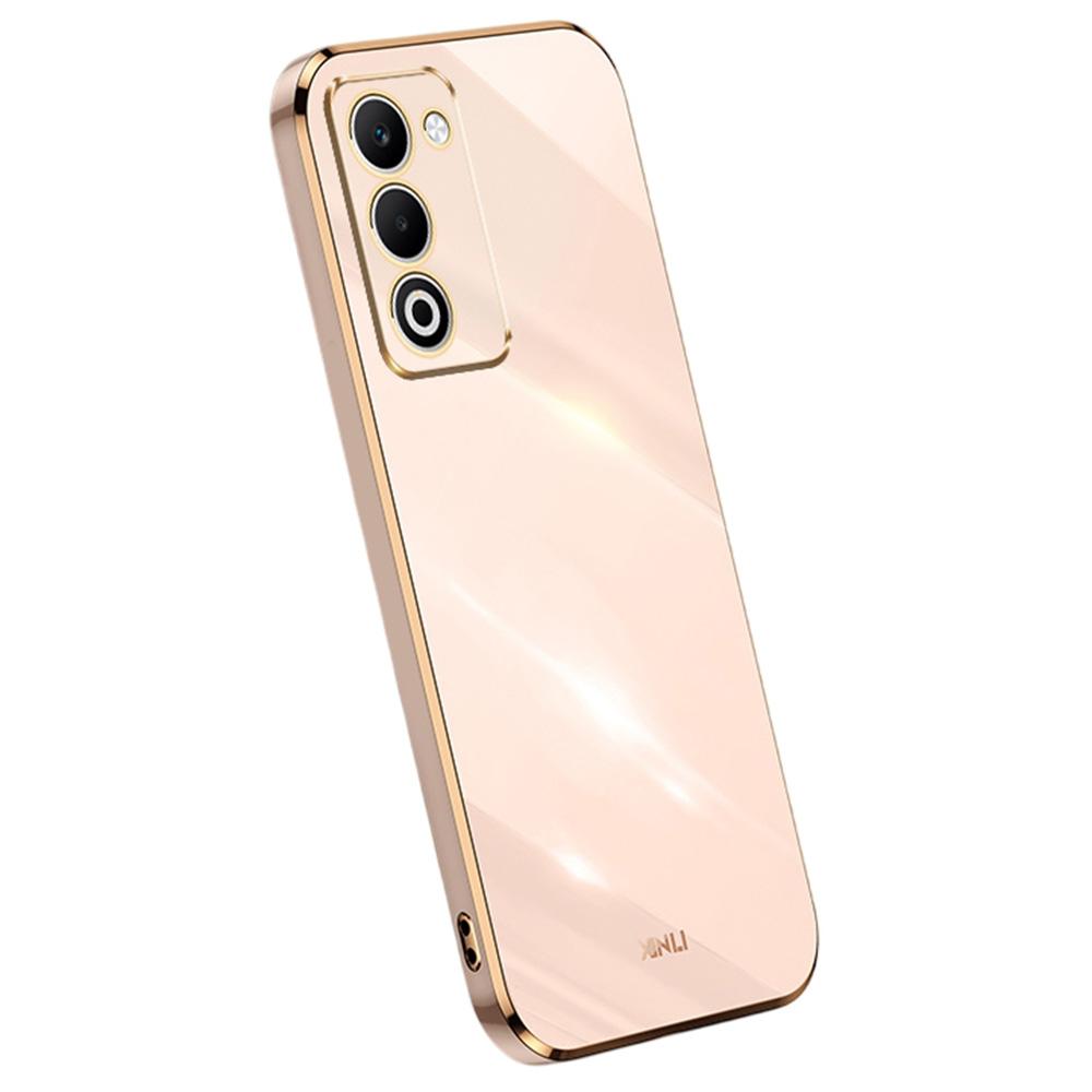 

XINLI For Oppo A5 5G/4G Case TPU Phone Cover with Electroplating Frame Pink