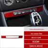 Carbon Fiber Gear Shift Panel Frame Sticker for 2011-2015 BMW X1 E84 Interior Modification