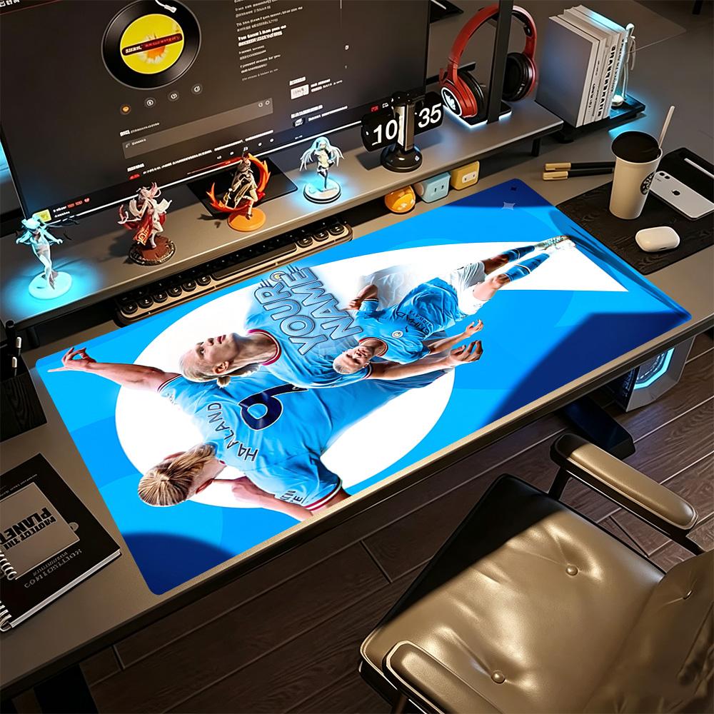 Haaland (103) Customizable Name Mouse Pad Gaming Laptop Mouse Pad HD Print Desk Pad Non-Slip Rubber Bottom Perfect Gift for Gamers And Professionals