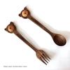 ZISIZ Bear Wooden Spoon & Fork Set