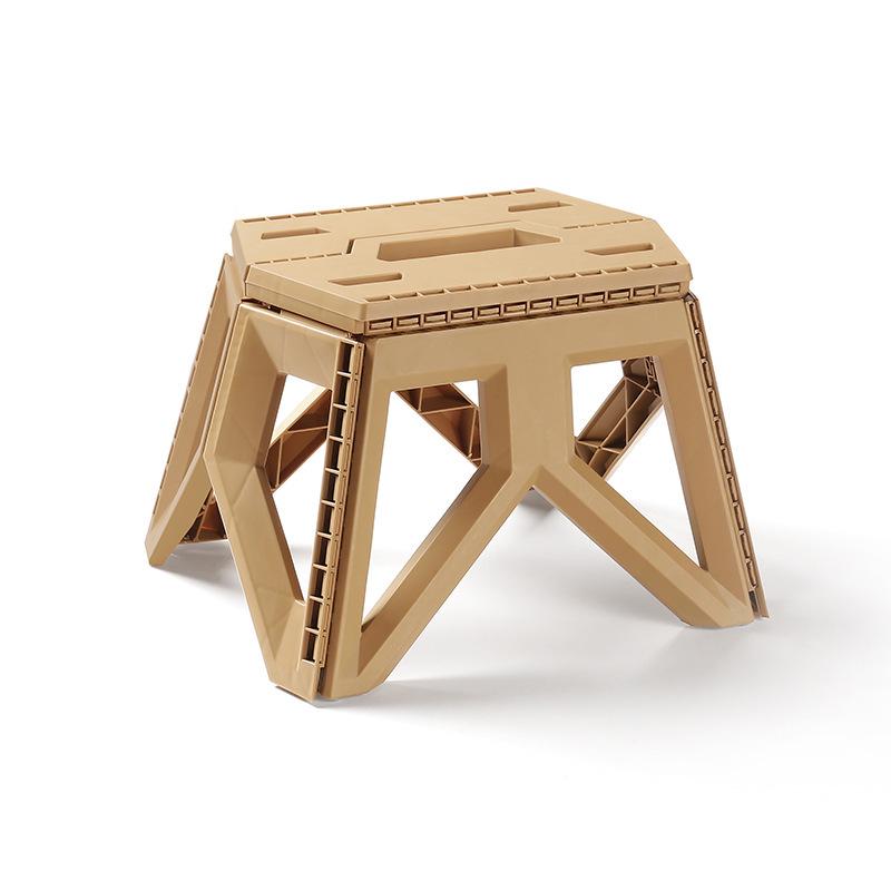 Portable Thickened Plastic Folding Stool - Adult & Child, Camping/Fishing