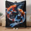 1 Stück Fischdruck Leichte Flanelldecke, Bequeme und Warme Decke, für Camping Sofa Bett und Couch Büro, Geschenk