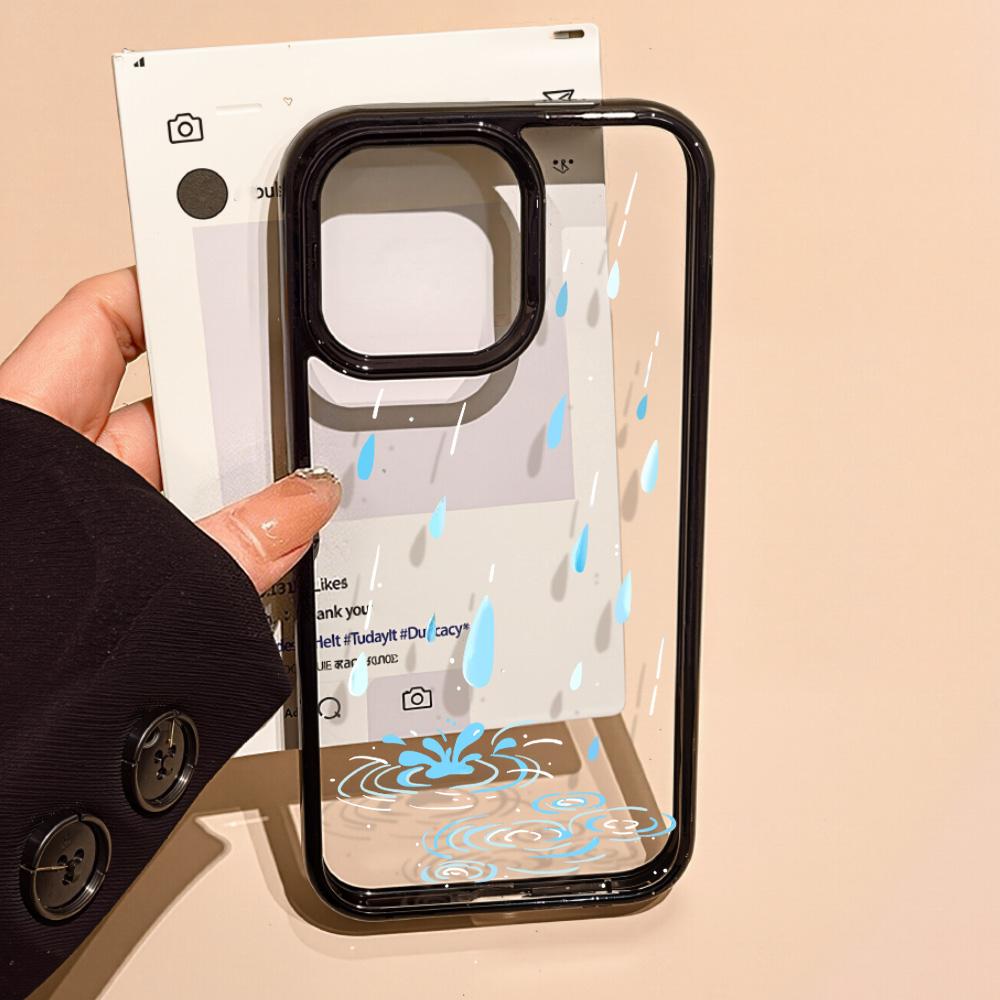 Acrylic Phone Case for iPhone 11 12 13 14 Pro 12 14 16 Pro Max for Samsung A16 A36 A56 S24 FE High-quality Painted Anti-fall Mobile Phone Case