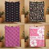 Fashion Print A-AlbaS R-RosaS Blanket Soft Warm Furry Throw Super Kids Toys Bed Sofa Car Cradle