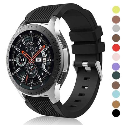 22mm 20mm Silikonový řemínek pro Samsung Galaxy Watch 3 45mm/ GT2 46mm/Gear S3 Náramek pro Amazfit Balance GTR 47mm Řemínek