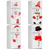 DIY Christmas Snowman Expression Magnetic Waterproof Sticker for Fridge, Garage Door, or Wall Decoration