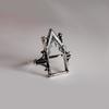 Living Mouth Rings Men's European and Beautiful Gothic Castle Shape Novel Rings