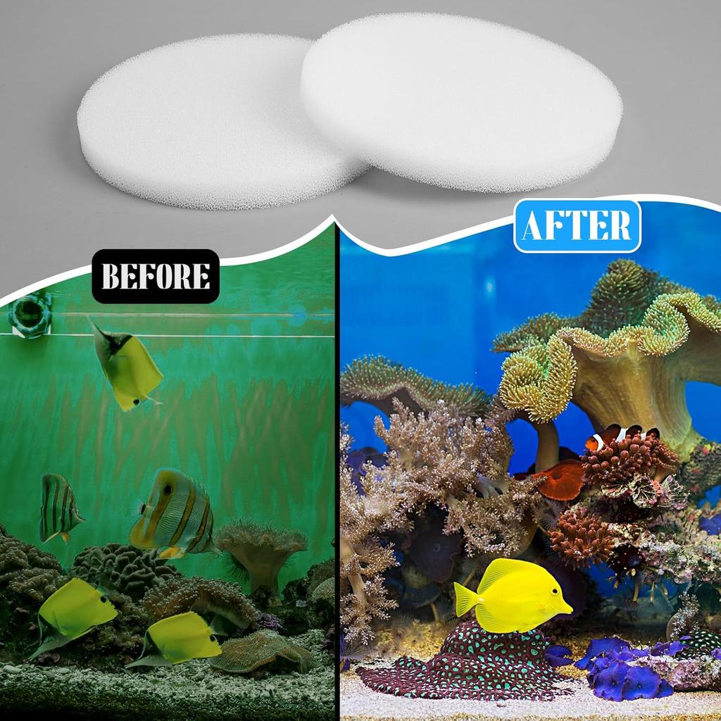 Pangda 30 Pcs Water Polishing Filter Pads Compatible with Fluval Fx4, Fx5, Fx6 Aquarium Filter