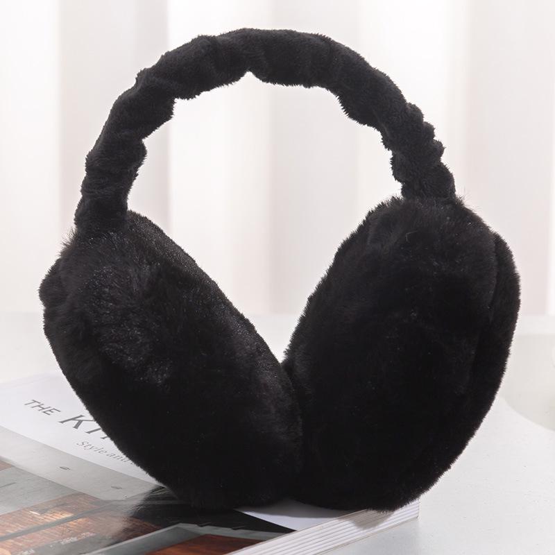 Foldable Korean Style Warm Earmuffs for Men and Women - Trendy Hamburger Design