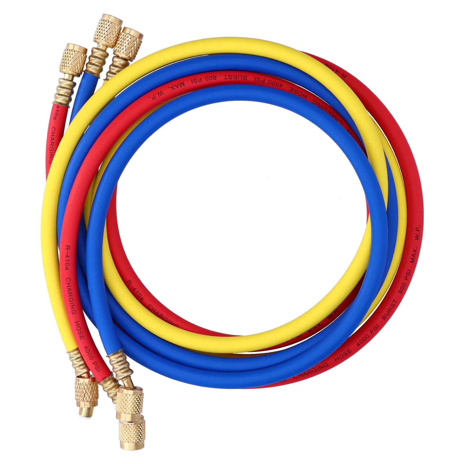 

3 шт. шланга для зарядки переменного тока, обнаружение жидкости, заполнение хладагента, труба CT360RYBH(Р410)1,5 метра