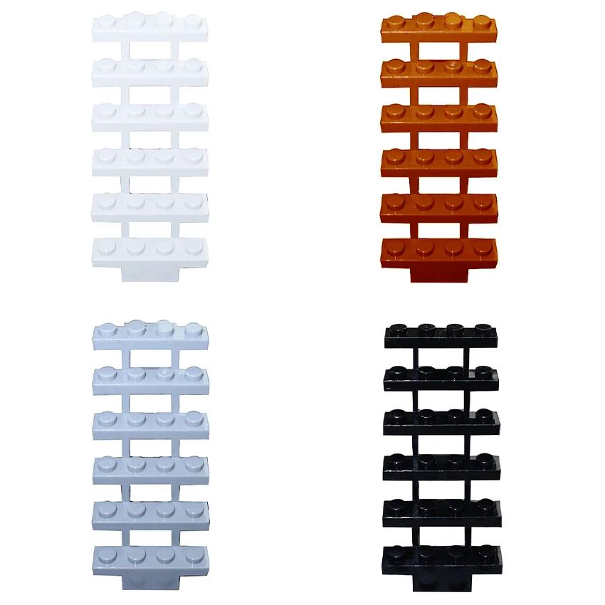 Construction Block City Accessories MOC Part Fence Railing Stair Barrier Ladder Guard Bar Castle Garden Farm Military Assemble Brick