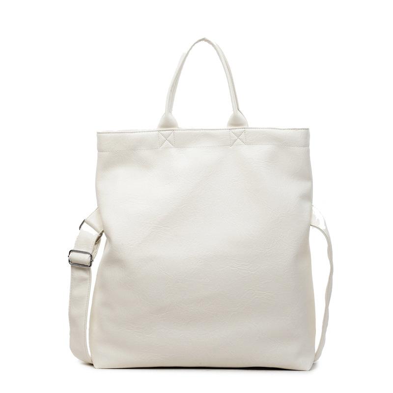Autumn and Winter Retro Large-capacity Textured Bag Women's New Fashion Commuter Tote Bag Textured Solid Color Shoulder Bag