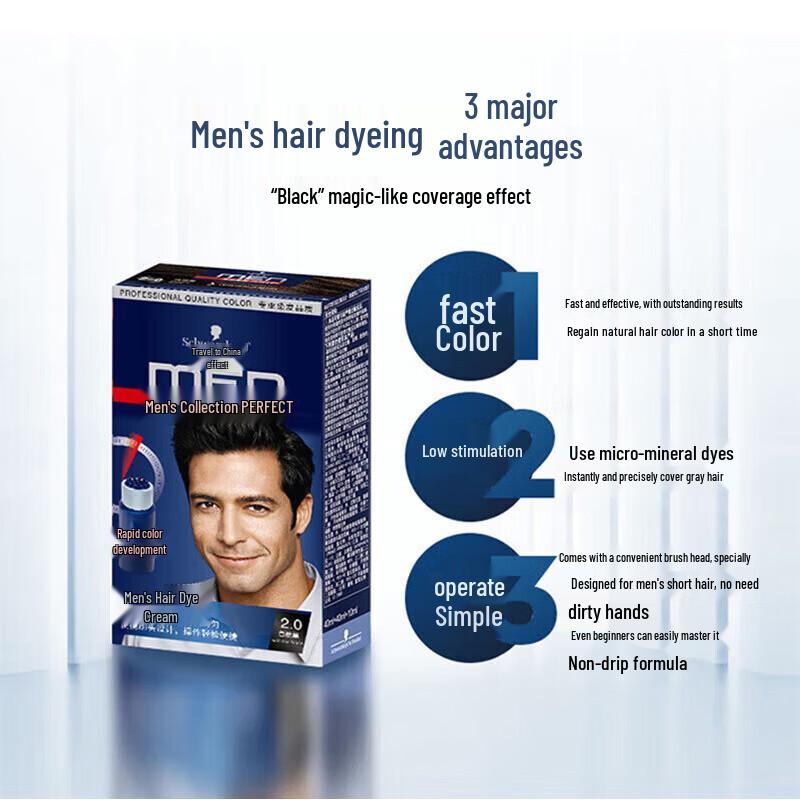 Schwarzkopf Men's Permanent Hair Color Cream