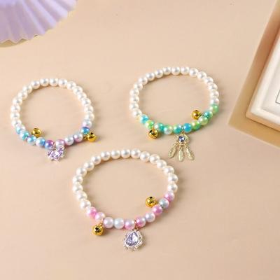 Corde Élastique Collier Perle Animal de Compagnie Style Princesse Avec Pendentif Cristal Collier Chat Bijoux pour Animaux Accessoires Chat Chaîne de Cou Chat Chiot