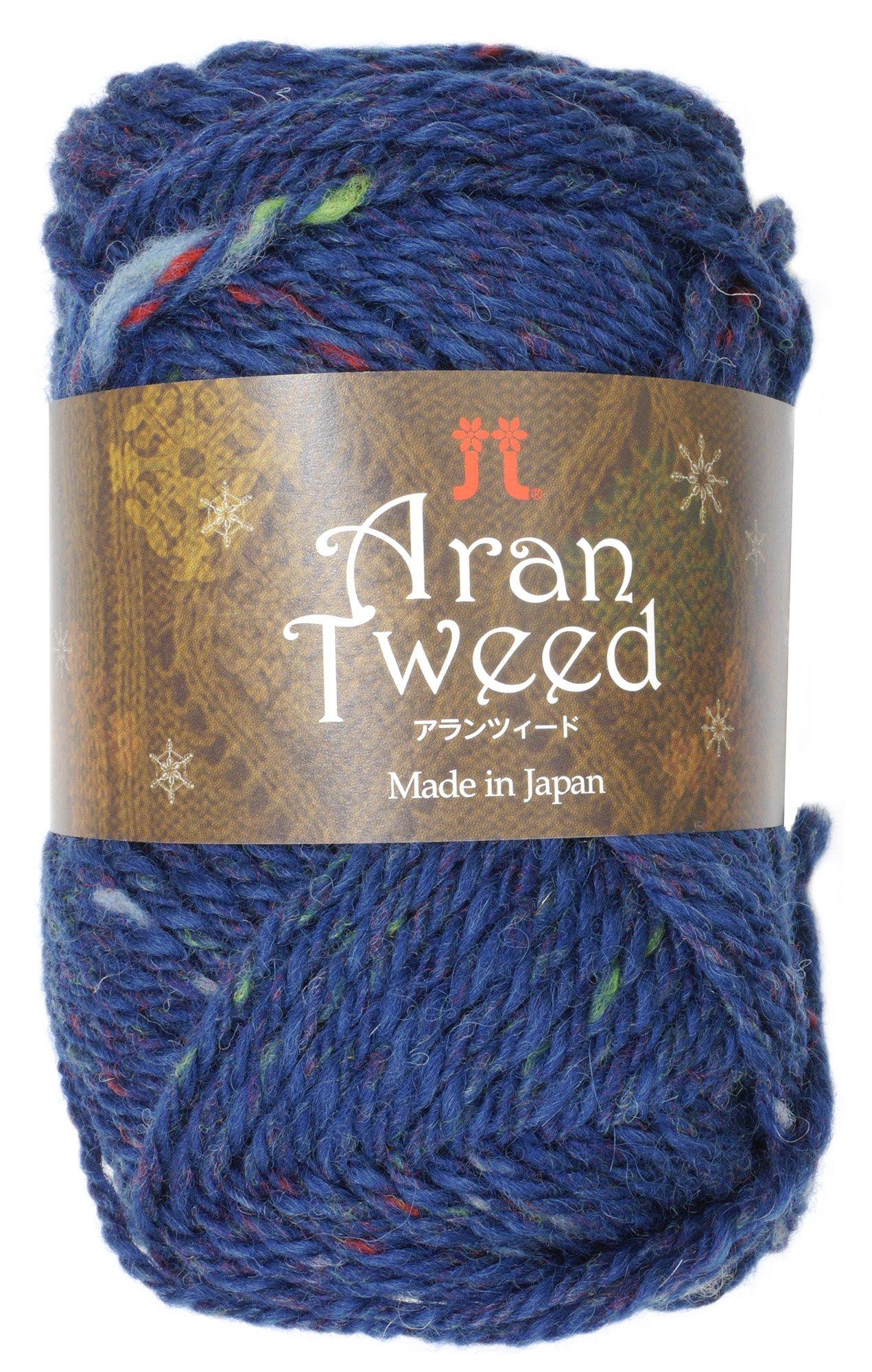 

Hamanaka Aran Tweed Medium Упаковка 2147 Пряжа, Вес, Цвет. 16, Синий, 40г, Прибл.. 82м, 5,