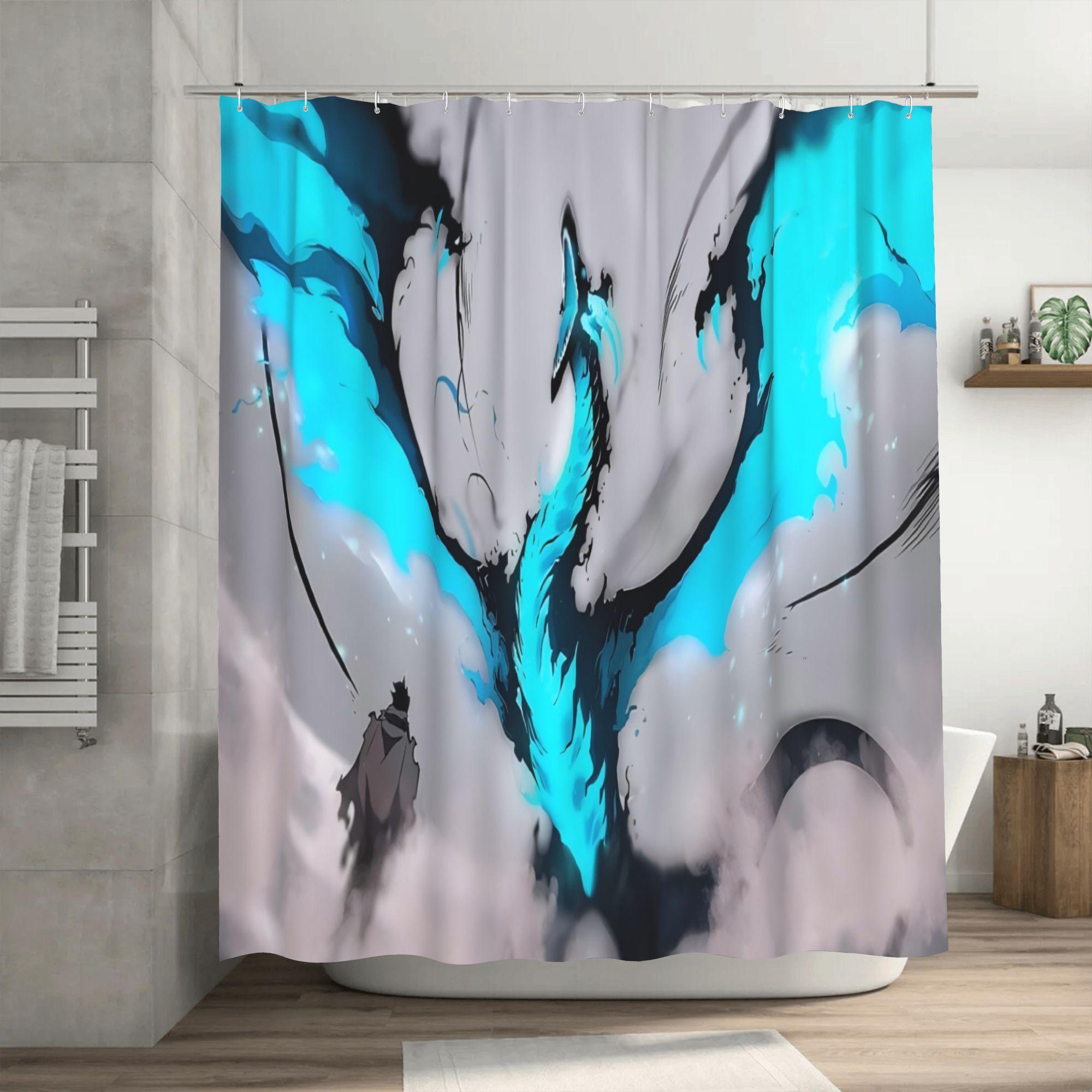 

Kaishi And The Upgrade King, Detachable Polyester Fiber Bathroom Decor, Featuring Character Pattern Designs, Is The Ideal Choice 90x180cm