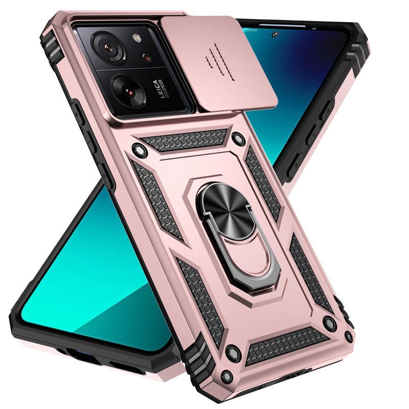 For Xiaomi 13T Case Xiaomi 11T 12T 13T Pro 5G Cover Luxury Shockproof Armor PC + Silicone Slide Camera Protective Phone Cover