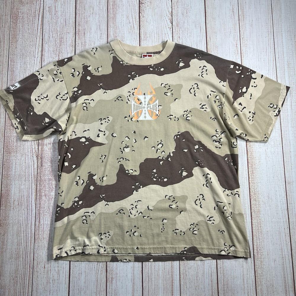 Vintage Audio Plus West Coast Choppers Style T-Shirt Men’s XL Camo Unisex T-Shirt XXL