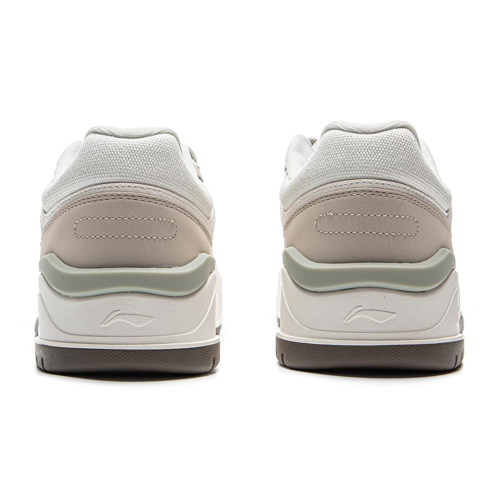 Li Ning Yue Bai 2.0 Casual Versatile Non-Slip Shock Absorbing Breathable Low-Top Skate Shoes Men Sneakers White Brown AGCU275-13