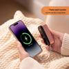 Quick Heat Magnetic Hand Warmer & Power Bank with Built-in Cable - Compact Storage & High Capacity