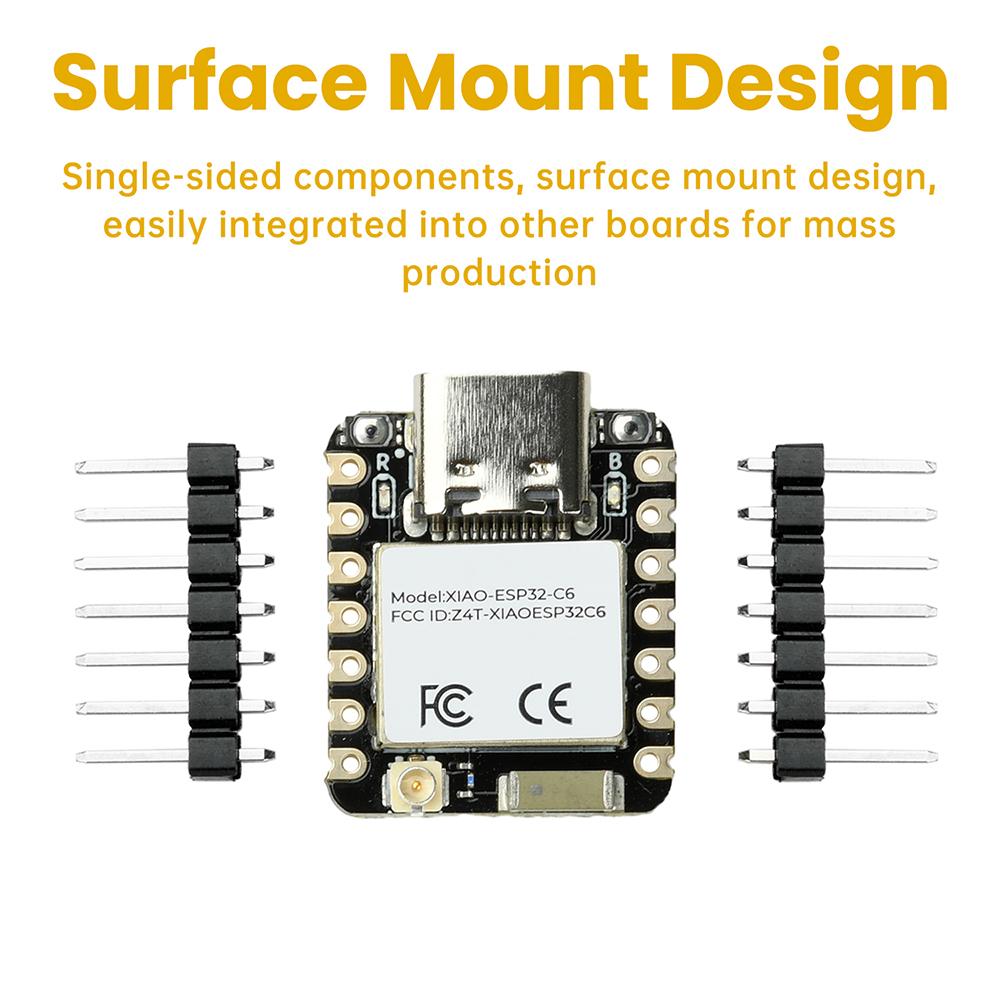 ESP32-C6 WiFi BT Development Board XIAO Seedstudio Suitable for Zigbee Smart Home IoT Type C Interface