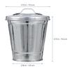 1pc Mini Trash Can Office Desktop Garbage Bin Small Trash Can Dog Poop Trash Can for Outdoors Bathroom Rubbish Can Bedroom Garbage Can Car Trash Can