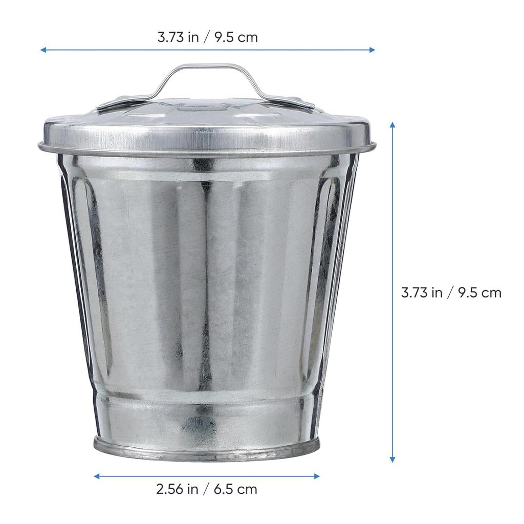 1pc Mini Trash Can Office Desktop Garbage Bin Small Trash Can Dog Poop Trash Can for Outdoors Bathroom Rubbish Can Bedroom Garbage Can Car Trash Can