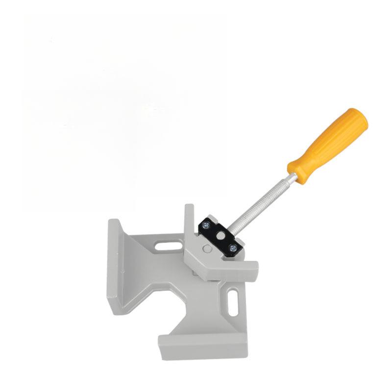 

1 шт. Сверхпрочный алюминиевый угловой зажим с нескользящей рукояткой - Профессиональный инструмент для деревообработки, сварки, изготовления рам для картин - Точное зажатие жёлтый