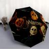 1PC Horror Icons - Custom Name Automatic Folding Umbrella - Compact 8-Rib Design, Durable Plastic & Iron, Daily Use S0106050