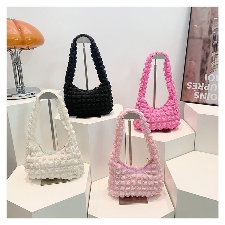 Cute Bubble Single Shoulder Bag For Daily Use With Zipper Closure And Polyester Lining